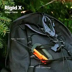 Rigid x black strong PETG ready printed hooks